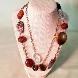 🍄LOVED BROWN HUES NECKLACE